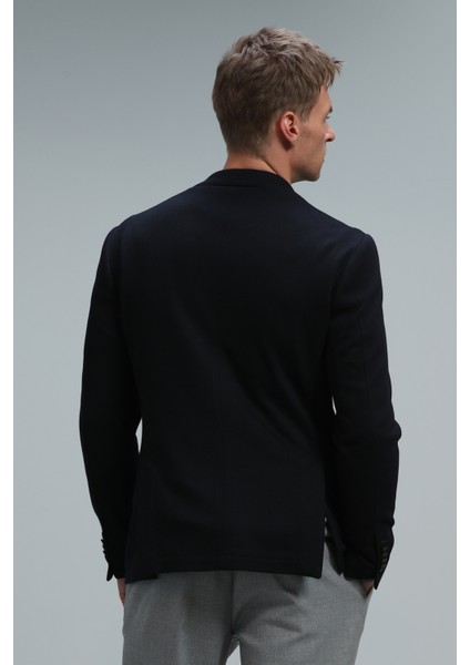 Pıetro Spor Erkek Blazer Ceket Slim Fit Lacivert