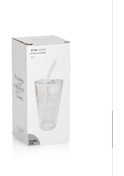 Lcw Home Baskılı Pipetli Cam Bardak 400 ml