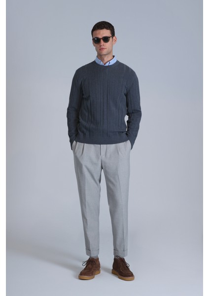 Lucky Erkek Kazak Lacivert