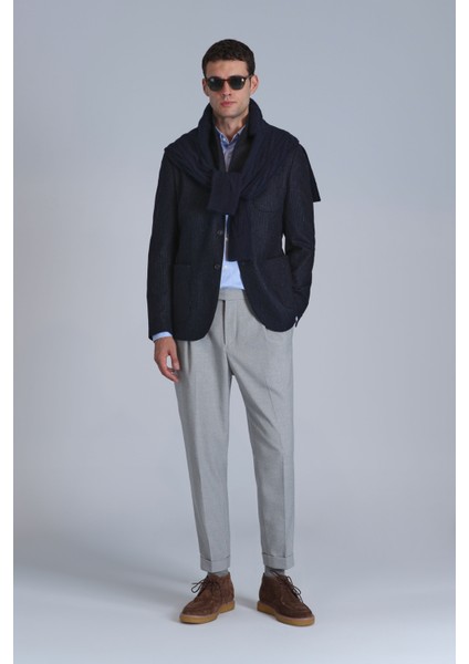 Timba Spor Erkek Blazer Ceket Slim Fit Lacivert