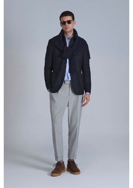 Timba Spor Erkek Blazer Ceket Slim Fit Lacivert