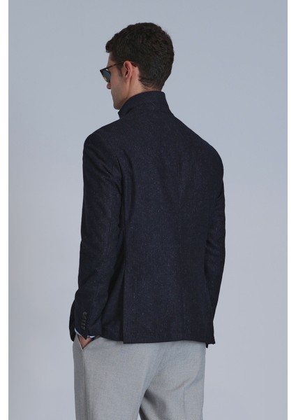 Timba Spor Erkek Blazer Ceket Slim Fit Lacivert