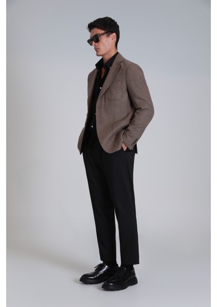 Daniel Spor Erkek Blazer Ceket Slim Fit Açık Gri