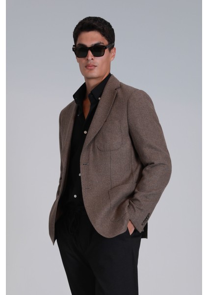 Daniel Spor Erkek Blazer Ceket Slim Fit Açık Gri