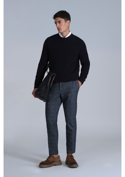 Peter Smart Erkek Chino Pantolon Slim Fit Gri