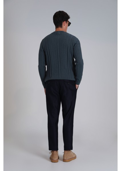 Bert Spor Erkek Chino Pantolon Slim Fit Lacivert