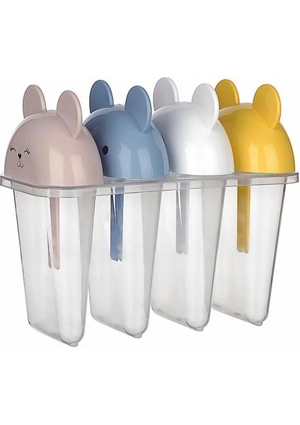 Sevimli Figürlü Meybuz Dondurma Kalıpları 4 Adet modelleri