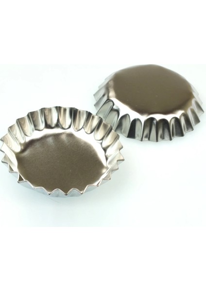 Paslanmaz Çelik Metal Kek Kalıbı - 6 Adet fiyatları