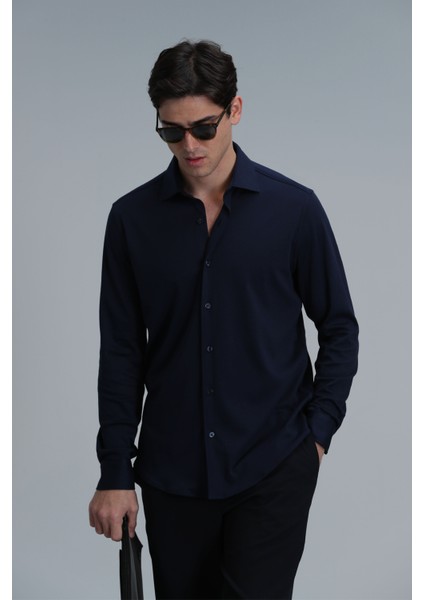 Apel Erkek Basic Gömlek Comfort Fit Beyaz