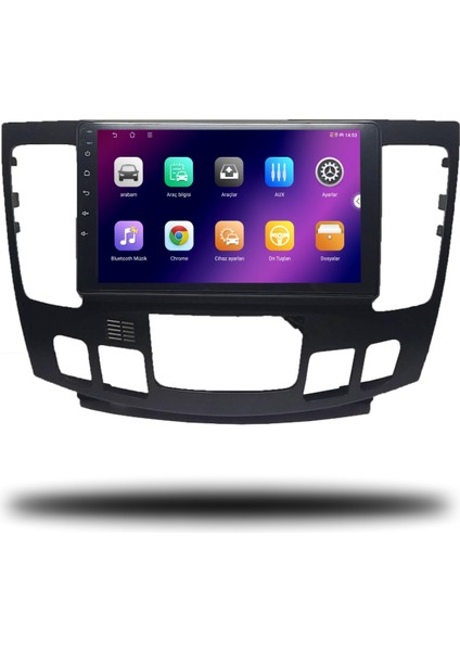 Carplayer Hyundai Sonata 2009-2012 Uyumlu Android Multimedya Dijital Klima 4gb Ram 32GB Hafıza fiyatları