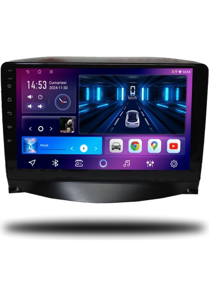 Carplayer Peugeot 207 2006-2012 Uyumlu Android Multimedya 4gb Ram 32GB Hafıza