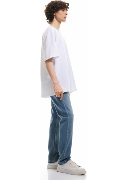 Pamuklu Normal Bel Straight Fit Jean Pantolon - Mark Jean