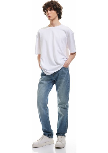 Pamuklu Normal Bel Straight Fit Jean Pantolon - Mark Jean fiyatları