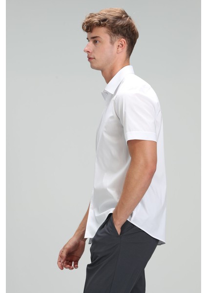 Arus Erkek Smart Gömlek Slim Fit Siyah