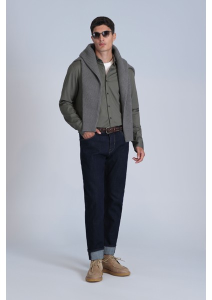 Grant Smart Jean Erkek Pantolon Slim Fit Mavi