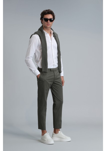 Plus Smart Erkek Chino Pantolon Slim Fit Siyah