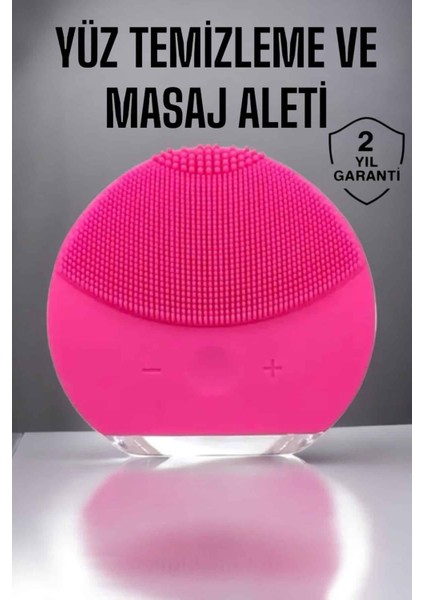 Msa-Shop Profesyonel Yüz Temizleme Masaj Aleti Su Geçirmez, Kablosuz Şarj Özellikli Kolay Temizlenebilir