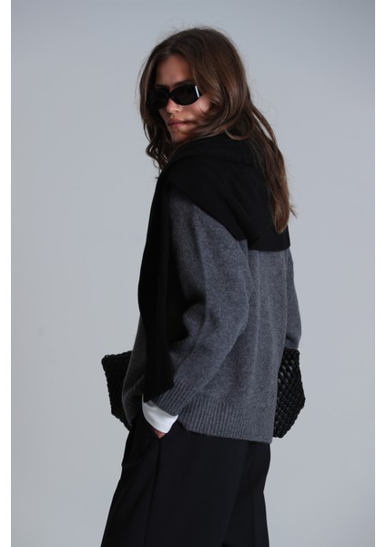 Arda Kadın Kazak Antrasit