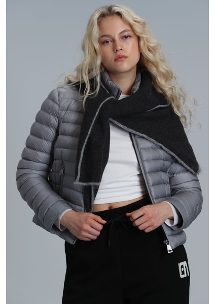 Mary Kaz Tüyü Kadın Mont Siyah