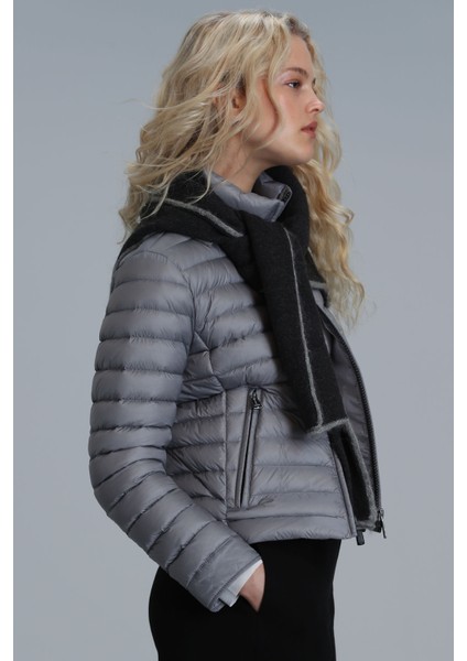 Mary Kaz Tüyü Kadın Mont Siyah