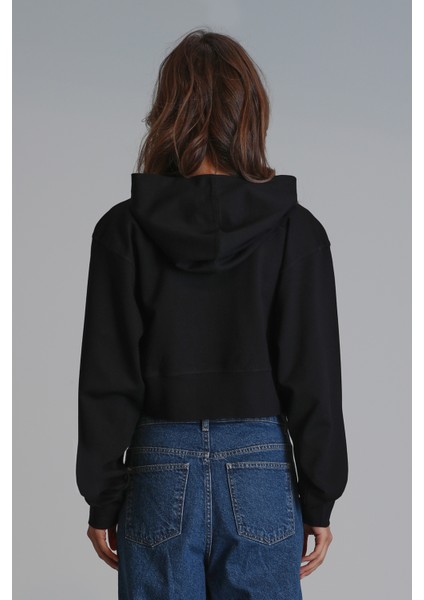 Olıvıa Kadın Örme Sweatshırt Siyah