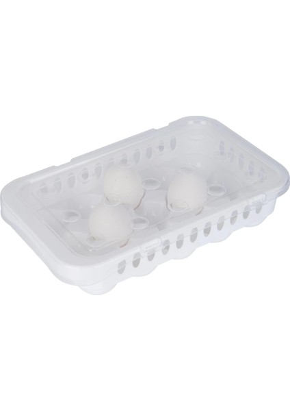 Hijyenik Yumurta Saklama Kabı 15 Bölmeli Kapaklı fiyatları