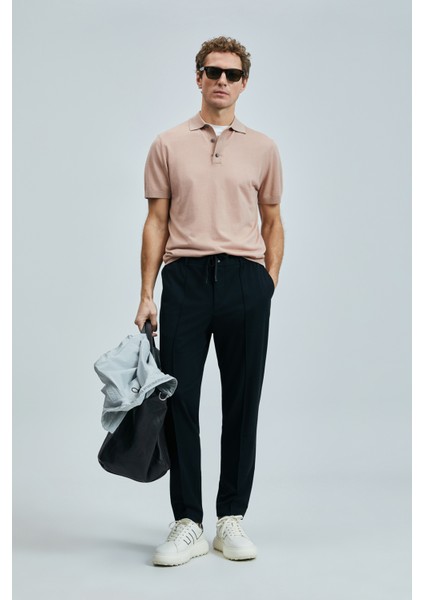 Sımon Smart Erkek Chino Pantolon Slim Fit Siyah