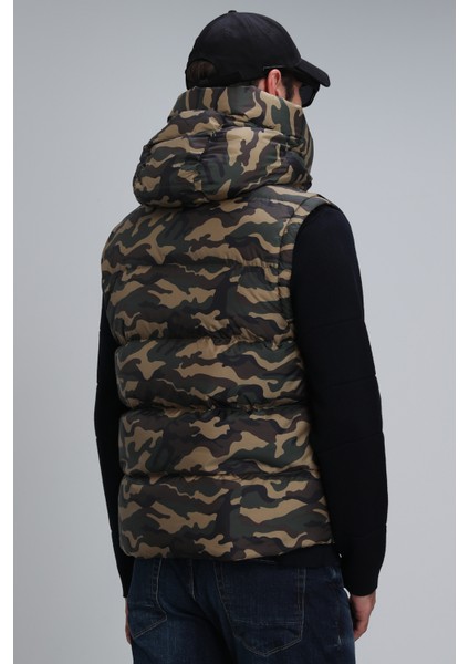 Sımon Kaz Tüyü Erkek Yelek Kahverengi