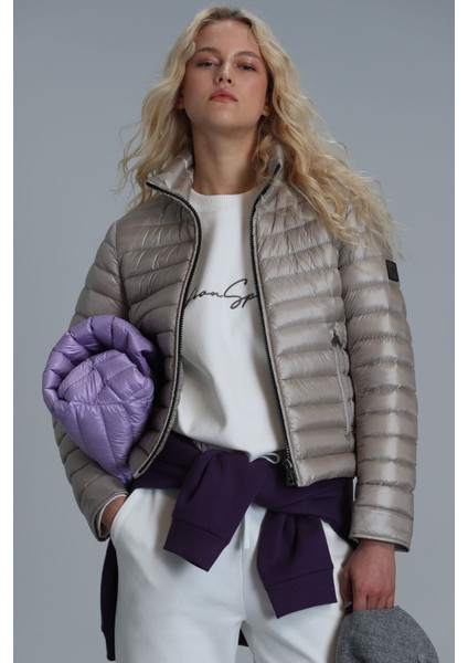 Mary Kaz Tüyü Kadın Mont Siyah