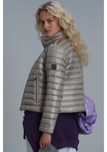 Mary Kaz Tüyü Kadın Mont Siyah