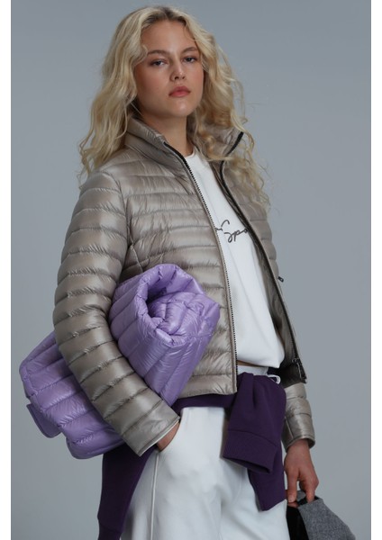 Mary Kaz Tüyü Kadın Mont Siyah