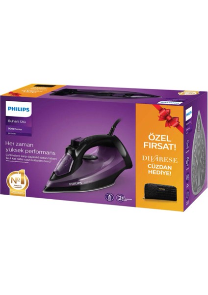 2400W Buharlı Ütü Beyaz, Pratik ve Güçlü Temizlik Sihirbazı