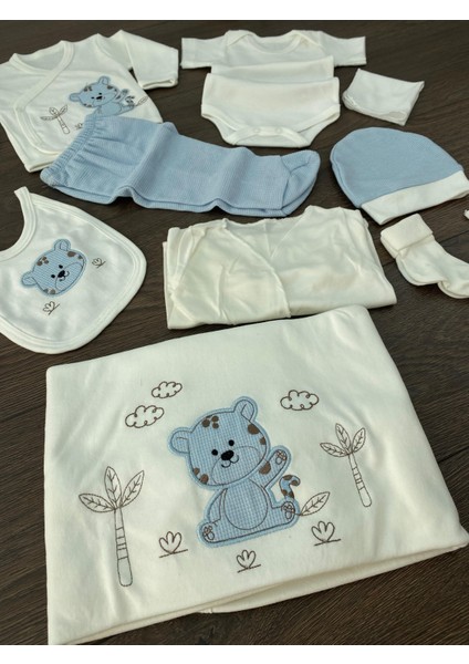“bebek 10’lu Hastane Çıkış Seti Ayıcık Desenli Pamuklu Yenidoğan Mükemmel Kalitede Yumuşacık Dokusuyla 0-3 Ay” fiyatları