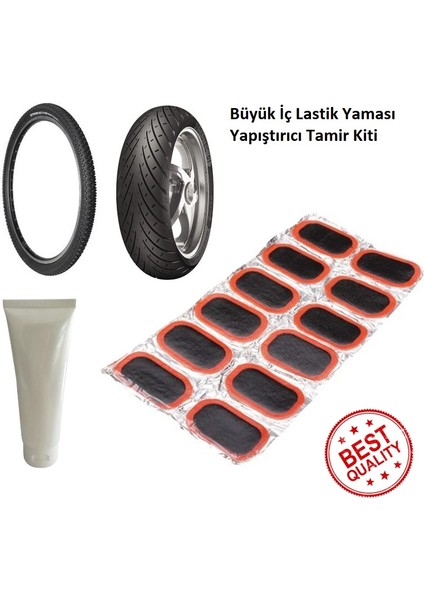 Büyük Lastik Yaması - Bisiklet - Motor Lastiği Yaması