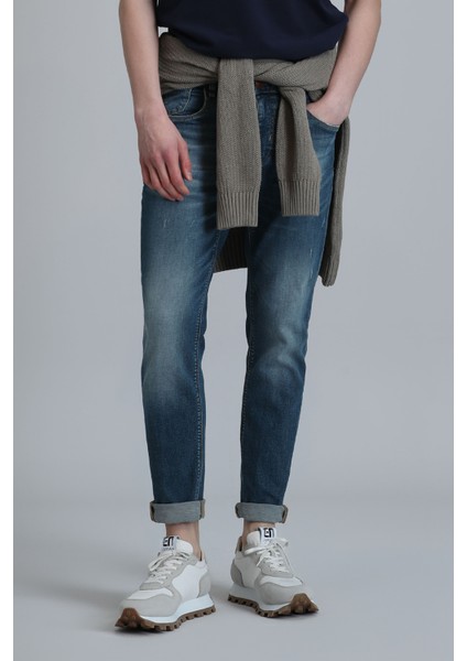 Joy Smart Jean Erkek Pantolon Slim Fit Mavi