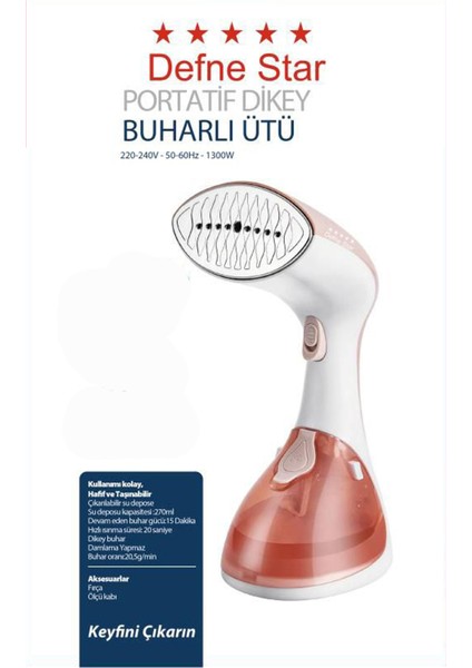 Kompakt Buharlı Dikey Ütü Seyahat Için Kırışık Giderici Kırmızı fiyatları