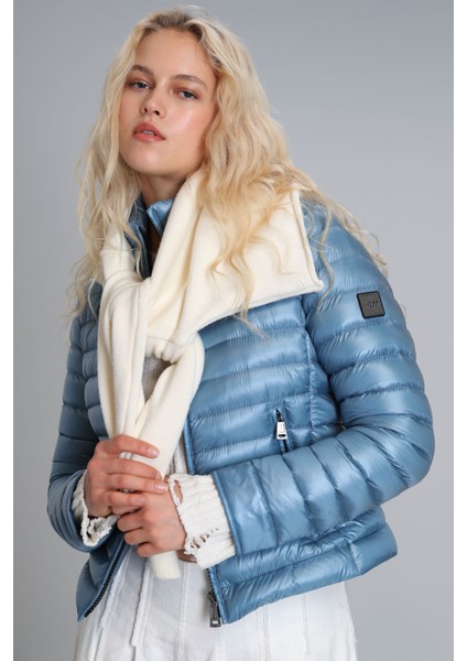 Mary Kaz Tüyü Kadın Mont Siyah