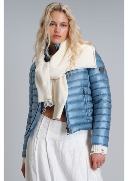 Mary Kaz Tüyü Kadın Mont Siyah