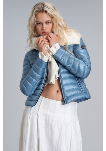 Mary Kaz Tüyü Kadın Mont Siyah