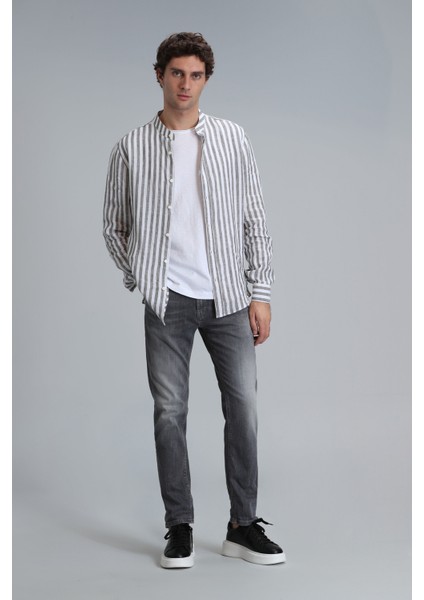 Frank Smart Jean Erkek Pantolon Regular Fit Koyu Gri