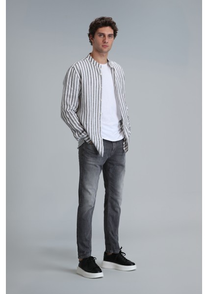 Frank Smart Jean Erkek Pantolon Regular Fit Koyu Gri