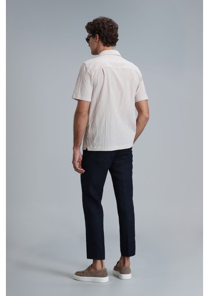 Femer Erkek Basic Gömlek Regular Fit Bej