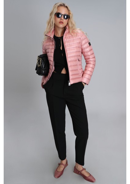 Mary Kaz Tüyü Kadın Mont Siyah