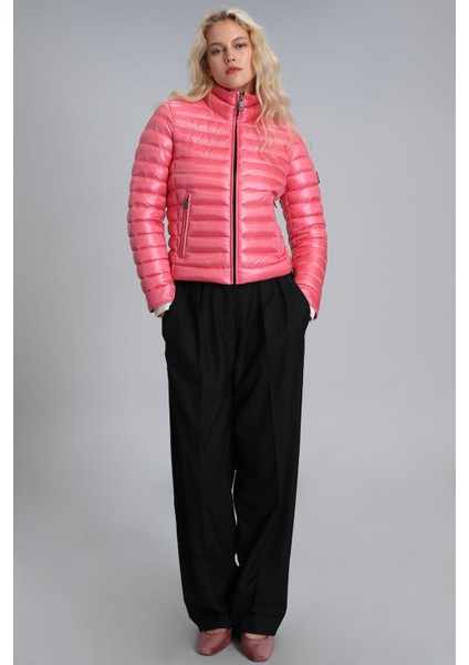 Mary Kaz Tüyü Kadın Mont Siyah