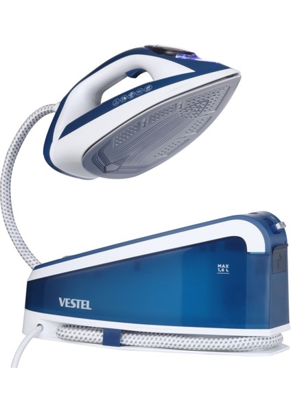 Mavi Buhar Jeneratörlü Ütü, Yüksek Performans, Kolay Kullanım indirimleri