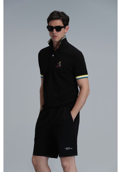 Match Smart Erkek Polo Tişört Siyah