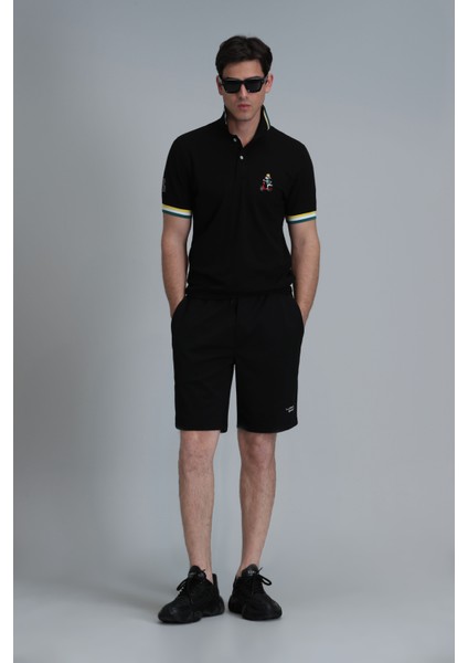 Match Smart Erkek Polo Tişört Siyah