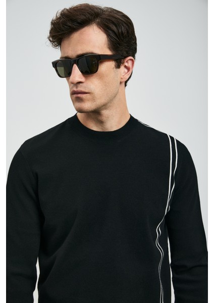 Farm Erkek Kazak Siyah