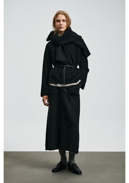 Holly Kadın Kazak Siyah