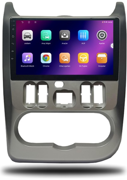 Carplayer Dacia Logan 2010-2023 Uyumlu Android Multimedya 4gb Ram 32GB Hafıza fiyatları